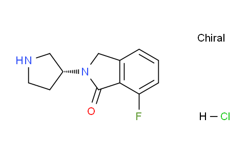 CAS No. 1787079-68-8, (R)-7-Fluoro-2-(pyrrolidin-3-yl)isoindolin-1-one hydrochloride