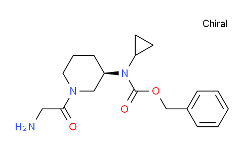 CAS No. 1354009-20-3, (R)-Benzyl (1-(2-aminoacetyl)piperidin-3-yl)(cyclopropyl)carbamate