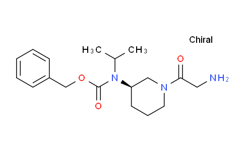 CAS No. 1354015-07-8, (R)-Benzyl (1-(2-aminoacetyl)piperidin-3-yl)(isopropyl)carbamate