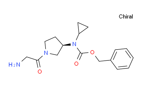 CAS No. 1354009-11-2, (R)-Benzyl (1-(2-aminoacetyl)pyrrolidin-3-yl)(cyclopropyl)carbamate