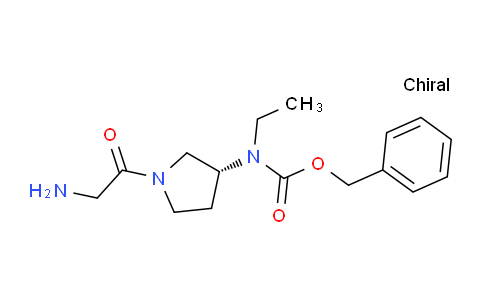 CAS No. 1354017-50-7, (R)-Benzyl (1-(2-aminoacetyl)pyrrolidin-3-yl)(ethyl)carbamate