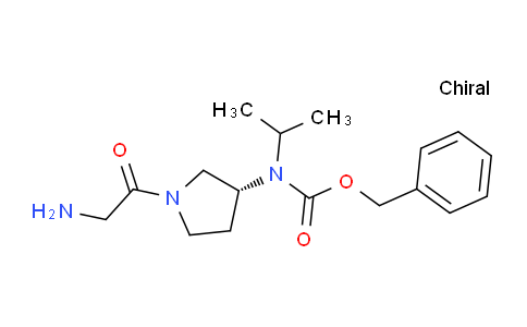CAS No. 1354019-65-0, (R)-Benzyl (1-(2-aminoacetyl)pyrrolidin-3-yl)(isopropyl)carbamate