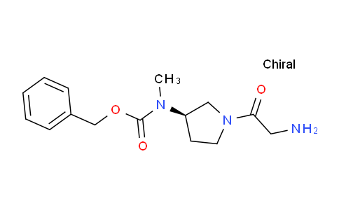 CAS No. 1354002-19-9, (R)-Benzyl (1-(2-aminoacetyl)pyrrolidin-3-yl)(methyl)carbamate