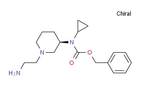 CAS No. 1353995-71-7, (R)-Benzyl (1-(2-aminoethyl)piperidin-3-yl)(cyclopropyl)carbamate