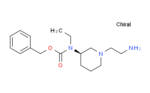 CAS No. 1354017-33-6, (R)-Benzyl (1-(2-aminoethyl)piperidin-3-yl)(ethyl)carbamate