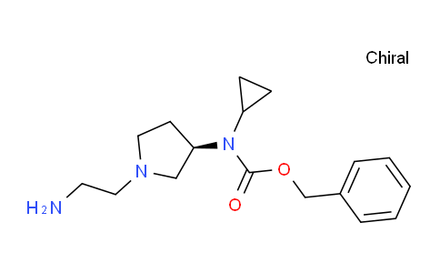 CAS No. 1354014-90-6, (R)-Benzyl (1-(2-aminoethyl)pyrrolidin-3-yl)(cyclopropyl)carbamate