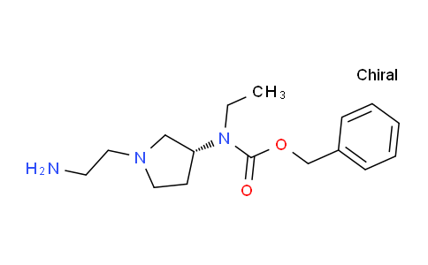 CAS No. 1354019-61-6, (R)-Benzyl (1-(2-aminoethyl)pyrrolidin-3-yl)(ethyl)carbamate