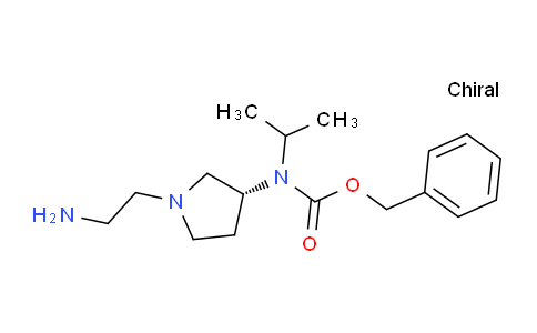 CAS No. 1353995-65-9, (R)-Benzyl (1-(2-aminoethyl)pyrrolidin-3-yl)(isopropyl)carbamate