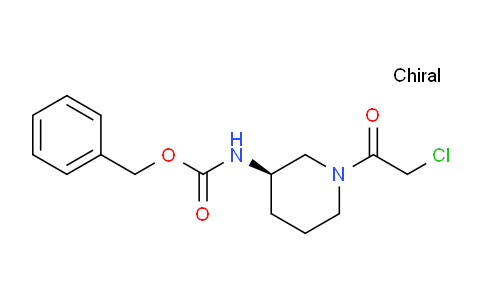 CAS No. 1353997-42-8, (R)-Benzyl (1-(2-chloroacetyl)piperidin-3-yl)carbamate