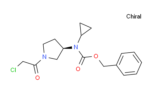 CAS No. 1354019-63-8, (R)-Benzyl (1-(2-chloroacetyl)pyrrolidin-3-yl)(cyclopropyl)carbamate