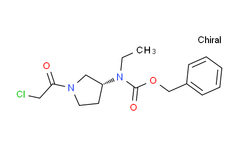 CAS No. 1353994-92-9, (R)-Benzyl (1-(2-chloroacetyl)pyrrolidin-3-yl)(ethyl)carbamate