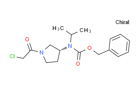 CAS No. 1354008-65-3, (R)-Benzyl (1-(2-chloroacetyl)pyrrolidin-3-yl)(isopropyl)carbamate