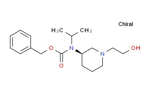 CAS No. 1354014-80-4, (R)-Benzyl (1-(2-hydroxyethyl)piperidin-3-yl)(isopropyl)carbamate