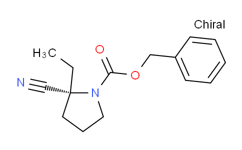 CAS No. 1932383-88-4, (R)-Benzyl 2-cyano-2-ethylpyrrolidine-1-carboxylate