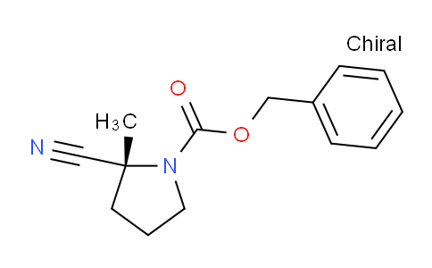 CAS No. 1932522-61-6, (R)-Benzyl 2-cyano-2-methylpyrrolidine-1-carboxylate
