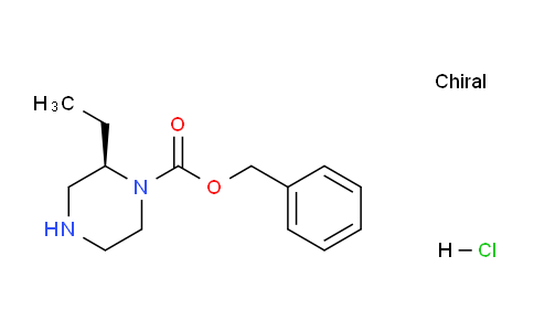 CAS No. 1217663-03-0, (R)-Benzyl 2-ethylpiperazine-1-carboxylate hydrochloride