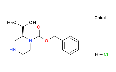 CAS No. 1217618-41-1, (R)-Benzyl 2-isopropylpiperazine-1-carboxylate hydrochloride
