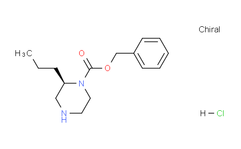 CAS No. 1217745-43-1, (R)-Benzyl 2-propylpiperazine-1-carboxylate hydrochloride