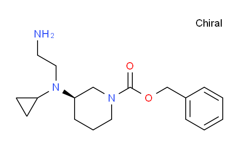 CAS No. 1353995-49-9, (R)-Benzyl 3-((2-aminoethyl)(cyclopropyl)amino)piperidine-1-carboxylate