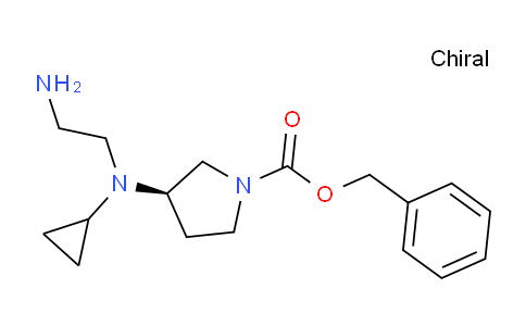 CAS No. 1354000-87-5, (R)-Benzyl 3-((2-aminoethyl)(cyclopropyl)amino)pyrrolidine-1-carboxylate