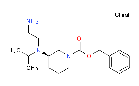 CAS No. 1354019-66-1, (R)-Benzyl 3-((2-aminoethyl)(isopropyl)amino)piperidine-1-carboxylate