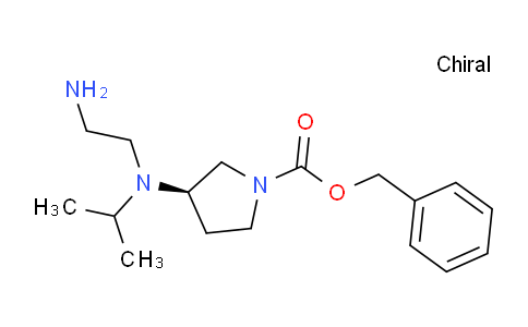 CAS No. 1354011-48-5, (R)-Benzyl 3-((2-aminoethyl)(isopropyl)amino)pyrrolidine-1-carboxylate