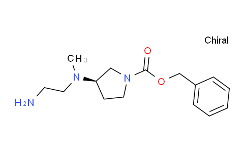 CAS No. 1354009-59-8, (R)-Benzyl 3-((2-aminoethyl)(methyl)amino)pyrrolidine-1-carboxylate