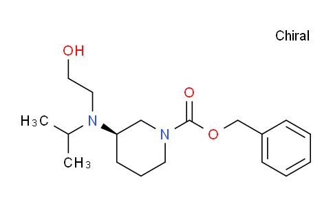 CAS No. 1354000-66-0, (R)-Benzyl 3-((2-hydroxyethyl)(isopropyl)amino)piperidine-1-carboxylate