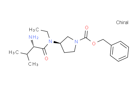 CAS No. 1401664-69-4, (R)-Benzyl 3-((S)-2-amino-N-ethyl-3-methylbutanamido)pyrrolidine-1-carboxylate