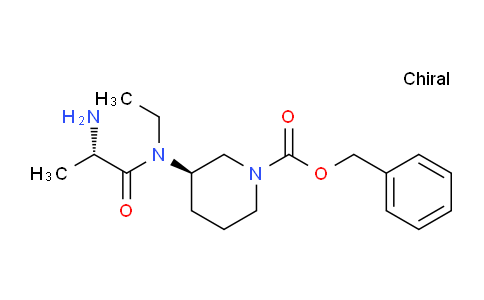 CAS No. 1401668-63-0, (R)-Benzyl 3-((S)-2-amino-N-ethylpropanamido)piperidine-1-carboxylate