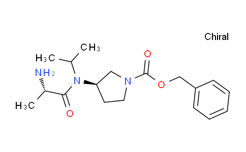 CAS No. 1401668-03-8, (R)-Benzyl 3-((S)-2-amino-N-isopropylpropanamido)pyrrolidine-1-carboxylate