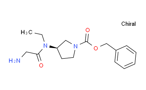CAS No. 1354002-52-0, (R)-Benzyl 3-(2-amino-N-ethylacetamido)pyrrolidine-1-carboxylate