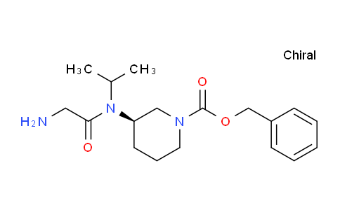 CAS No. 1354014-79-1, (R)-Benzyl 3-(2-amino-N-isopropylacetamido)piperidine-1-carboxylate