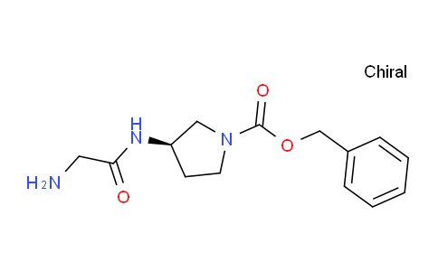 CAS No. 1354016-87-7, (R)-Benzyl 3-(2-aminoacetamido)pyrrolidine-1-carboxylate