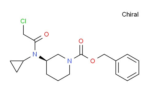 CAS No. 1354001-44-7, (R)-Benzyl 3-(2-chloro-N-cyclopropylacetamido)piperidine-1-carboxylate