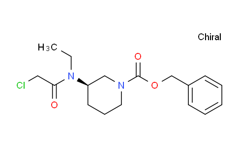 CAS No. 1354020-18-0, (R)-Benzyl 3-(2-chloro-N-ethylacetamido)piperidine-1-carboxylate