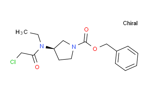 CAS No. 1353994-88-3, (R)-Benzyl 3-(2-chloro-N-ethylacetamido)pyrrolidine-1-carboxylate