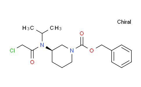 CAS No. 1354007-05-8, (R)-Benzyl 3-(2-chloro-N-isopropylacetamido)piperidine-1-carboxylate