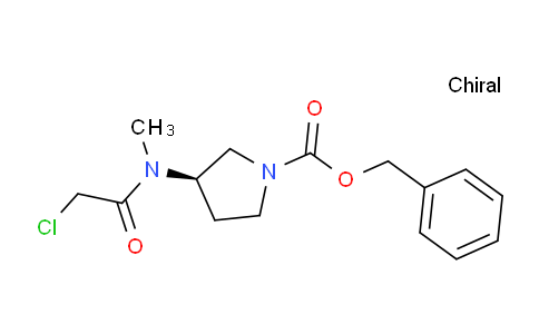 CAS No. 1354006-71-5, (R)-Benzyl 3-(2-chloro-N-methylacetamido)pyrrolidine-1-carboxylate
