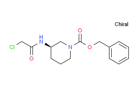 CAS No. 1354010-66-4, (R)-Benzyl 3-(2-chloroacetamido)piperidine-1-carboxylate
