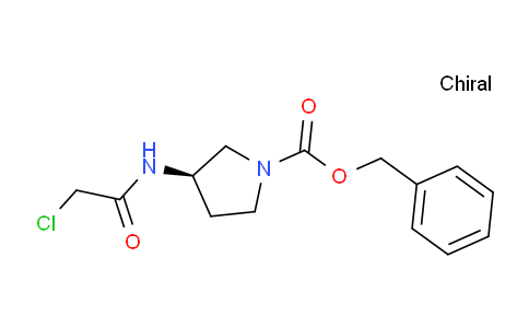 CAS No. 1353995-06-8, (R)-Benzyl 3-(2-chloroacetamido)pyrrolidine-1-carboxylate