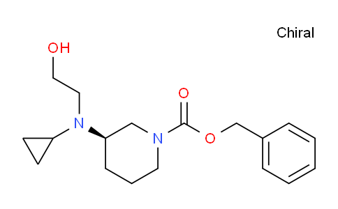 CAS No. 1354002-06-4, (R)-Benzyl 3-(cyclopropyl(2-hydroxyethyl)amino)piperidine-1-carboxylate