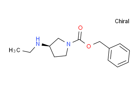 CAS No. 1354009-63-4, (R)-Benzyl 3-(ethylamino)pyrrolidine-1-carboxylate