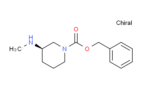 CAS No. 1354019-28-5, (R)-Benzyl 3-(methylamino)piperidine-1-carboxylate