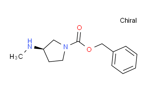 CAS No. 917459-77-9, (R)-Benzyl 3-(methylamino)pyrrolidine-1-carboxylate