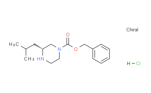 CAS No. 1253791-13-7, (R)-Benzyl 3-isobutylpiperazine-1-carboxylate hydrochloride