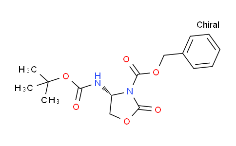 CAS No. 306773-85-3, (R)-Benzyl 4-((tert-butoxycarbonyl)amino)-2-oxooxazolidine-3-carboxylate