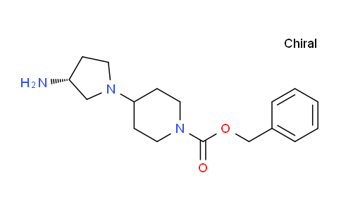 CAS No. 1311255-13-6, (R)-Benzyl 4-(3-aminopyrrolidin-1-yl)piperidine-1-carboxylate