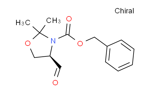 CAS No. 133464-37-6, (R)-Benzyl 4-formyl-2,2-dimethyloxazolidine-3-carboxylate