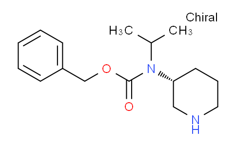 CAS No. 1353996-64-1, (R)-Benzyl isopropyl(piperidin-3-yl)carbamate